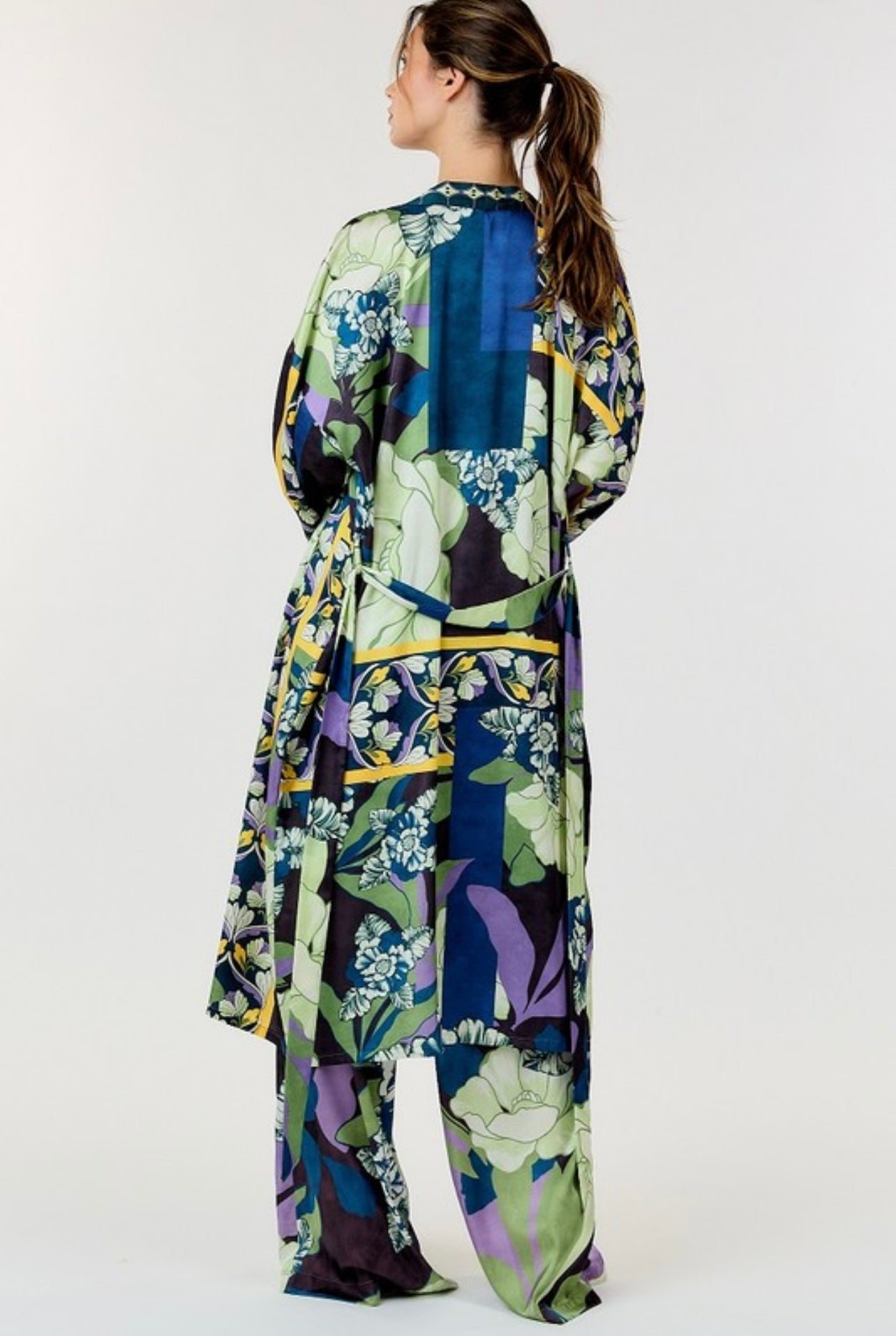 Green Floral Patchwork Lounge Set