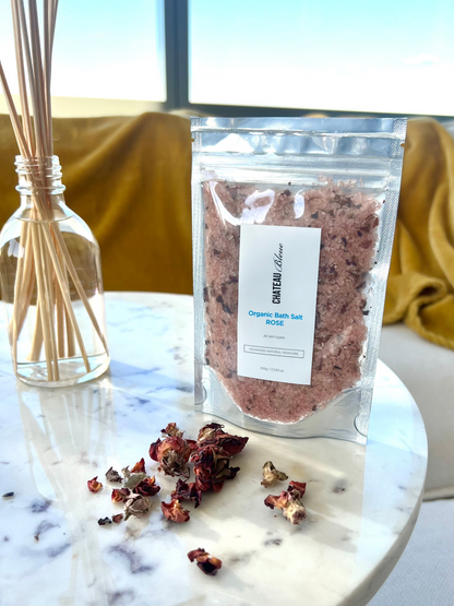Aromatic Organic Rose Bath Salts
