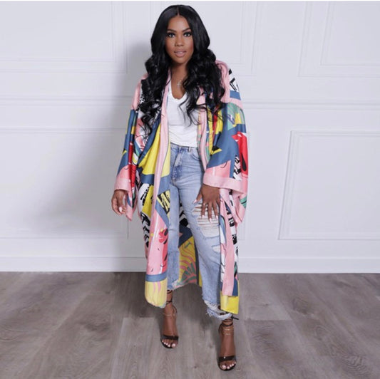 Pattern Work Robe