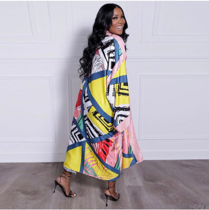 Pattern Work Robe