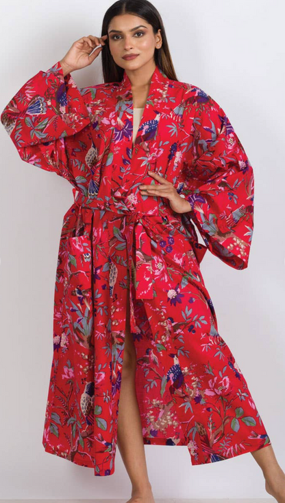 Rouge Floral Robe